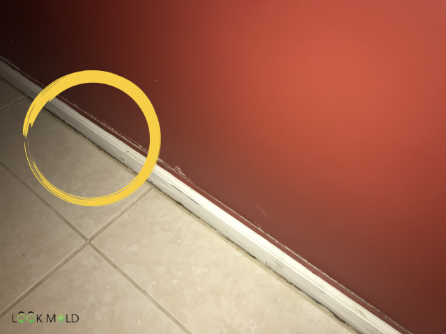 Baseboard pulling away