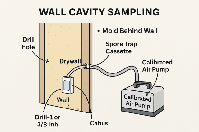 Wall Cavity Sampling for Mold Diagram